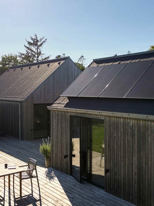 hus med solceller på taget