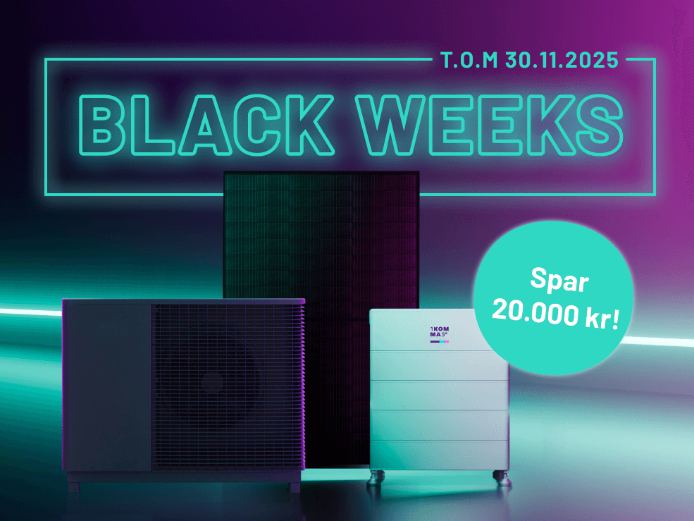 Hus med solceller på taget