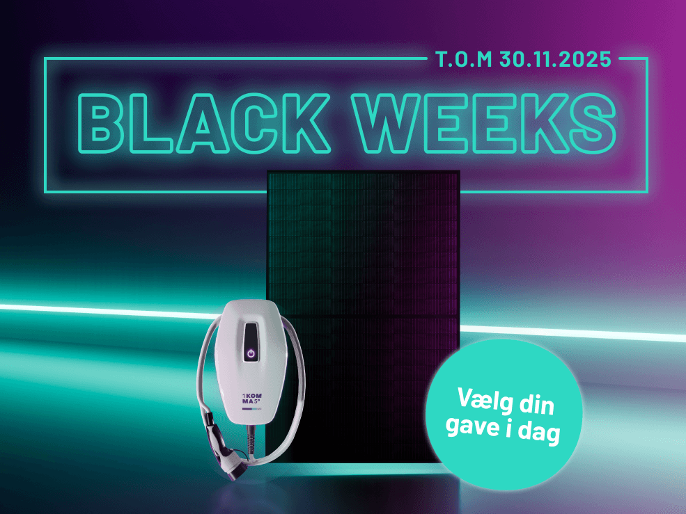 Hus med solceller på taget